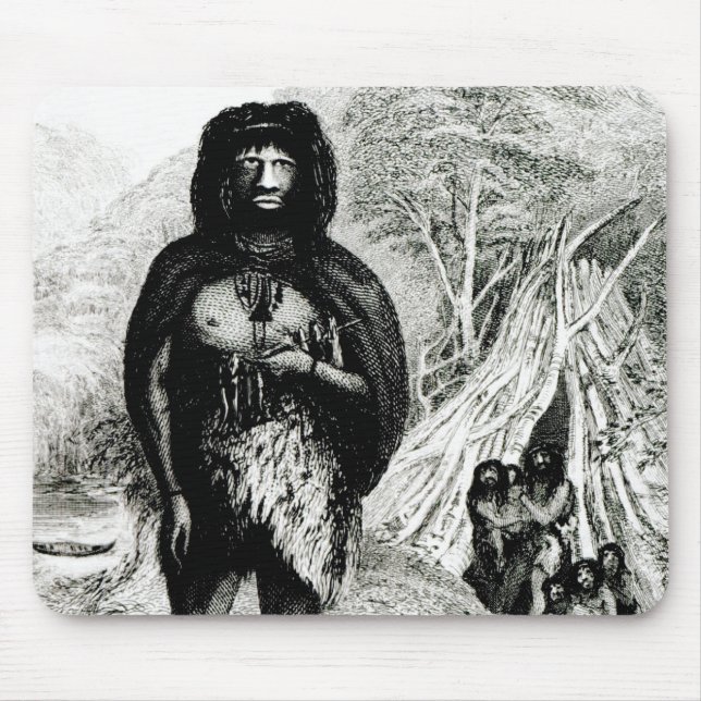 Alfombrilla De Ratón Hombre de Fugian (Frente)