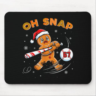 Alfombrilla De Ratón Hombre de jengibre divertido Oh Snap 67 Meme de bé