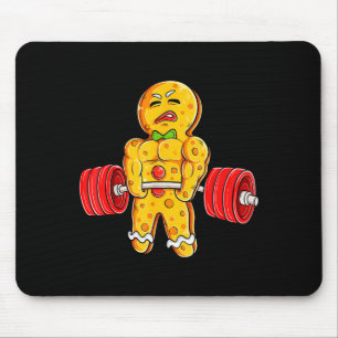 Alfombrilla De Ratón Hombre de Jengibre Gimnasio Musculación Levantamie