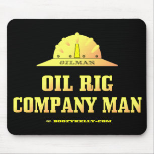 Alfombrilla De Ratón Hombre de Oilman, Oil Rig Company, perforación,