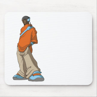 Alfombrilla De Ratón Hombre del auricular de Hip Hop