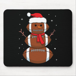 Alfombrilla De Ratón Hombre Deportes Muñeco de Nieve Santa Footbyll Hom