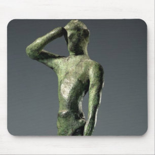Alfombrilla De Ratón Hombre en el rezo, escultura de bronce griega