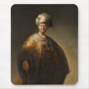 Alfombrilla De Ratón Hombre en traje oriental, por Rembrandt Van Rijn