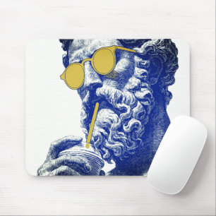 Alfombrilla De Ratón Hombre Estoico con Gafas de Sol Cool
