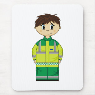 Alfombrilla De Ratón Hombre lindo Mousepad de la ambulancia