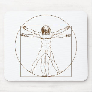 Alfombrilla De Ratón Hombre Mousepad de da Vinci Vitruvian