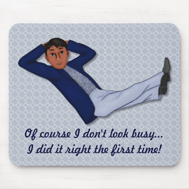 Alfombrilla De Ratón Hombre ocupado (Frente)