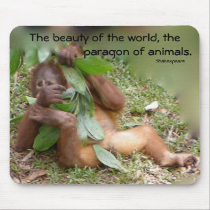 Alfombrilla De Ratón Hombre salvaje de Borneo Orangutan
