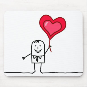 Alfombrilla De Ratón Hombre y corazón