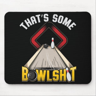 Alfombrilla De Ratón Hombres Algunos Bowlsht Divertido Diez Pines 10 Bo