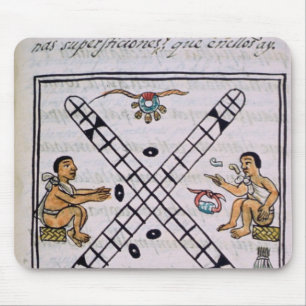Alfombrilla De Ratón Hombres aztecas que juegan Patoli