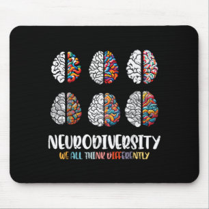 Alfombrilla De Ratón Hombres con Autismo Cerebro Neurodiversidad Concie