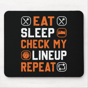 Alfombrilla De Ratón Hombres de Basketball revisan mi línea hacia arrib
