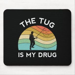 Alfombrilla De Ratón Hombres De Pesca Graciosos El Tejido Es Mi Pescado