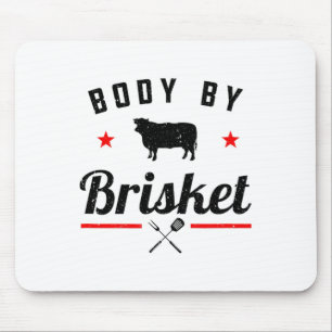 Alfombrilla De Ratón Hombres Funny Cuerpo Bbq Por Parrillada De Brisket