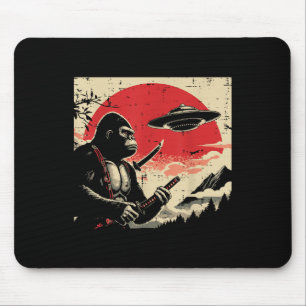 Alfombrilla De Ratón Hombres japoneses de pie de playa Samurai Ufo Vint