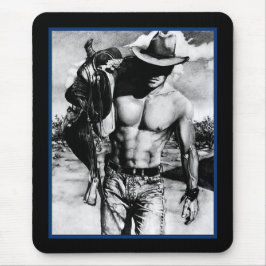 Alfombrilla De Ratón Hombres Masculino Bella Artes Guay Alpha Cowboy