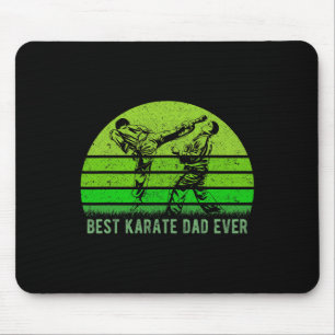 Alfombrilla De Ratón Hombres Mejor Retro Vintage Papá Karate Cada Vez F