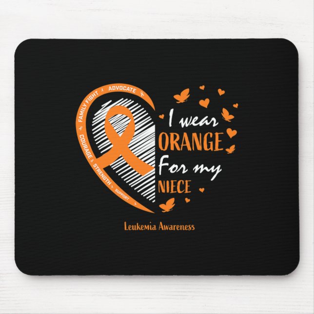 Alfombrilla De Ratón Hombres Mujeres Con Las Que Uso Naranja Por La Agu (Frente)