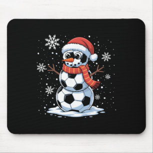 Alfombrilla De Ratón Hombres Mujeres Niños Navidad Fútbol Muñeco de Nie