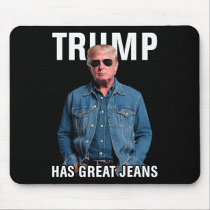 Alfombrilla De Ratón Hombres Mujeres Trump Tiene Grandes Pantalones Vaq