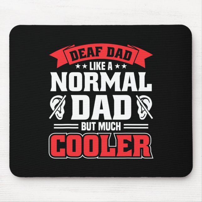 Alfombrilla De Ratón Hombres Sordos Orgullo Audiencia Pérdida Concienci (Frente)