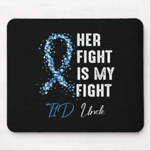 Alfombrilla De Ratón Hombres, su lucha es mi lucha, tío del T1d, Diabet
