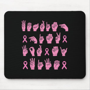 Alfombrilla De Ratón Hombres Usando Rosa Para Mi Esposa Rótulo Lenguaje