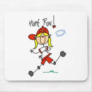Alfombrilla De Ratón ¡Home run! Figura Mousepad del palillo