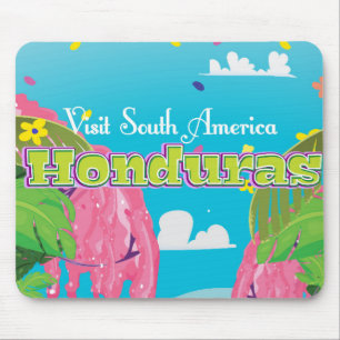 Alfombrilla De Ratón Honduras impresión de viaje de dibujos animados.