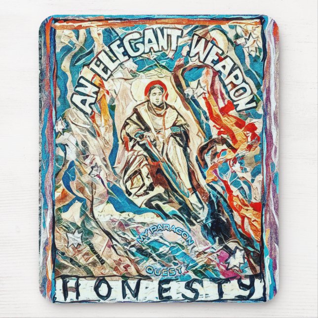 Alfombrilla De Ratón Honestidad, un arma elegante para tiempos civiliza (Frente)