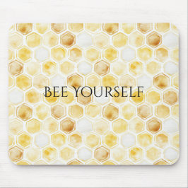 Alfombrilla De Ratón Honeycomb amarillo dorado