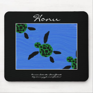 Alfombrilla De Ratón Honu Seaturtle hawaiano Mousepad