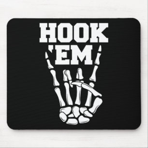 Alfombrilla De Ratón Hook em Skeleton Horns Halloween 2