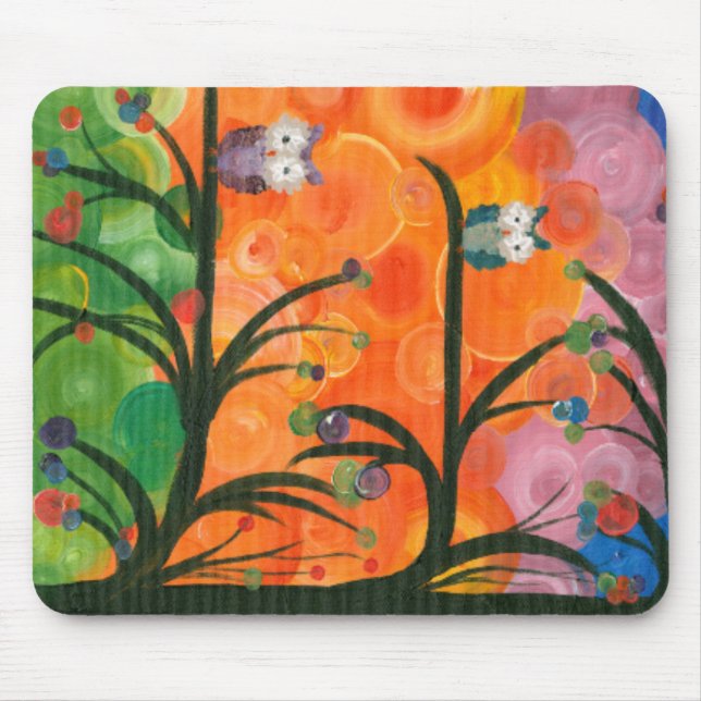 Alfombrilla De Ratón Hoolandia (c) 2013 - árboles de familia del búho (Frente)