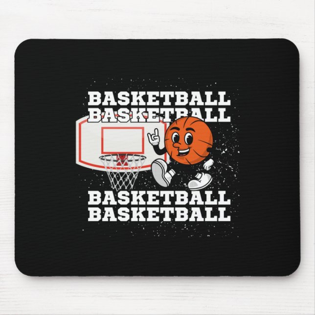 Alfombrilla De Ratón Hoop de caracter de baloncesto (Frente)