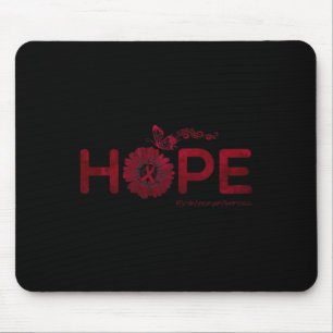 Alfombrilla De Ratón HOPE Butterfly Brain Aneurysm Awareness Gifts
