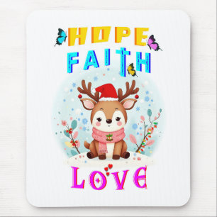Alfombrilla De Ratón Hope Faith Love