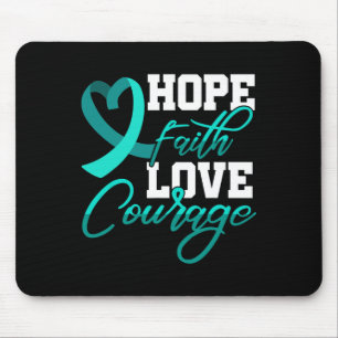 Alfombrilla De Ratón Hope Faith Love Courage Pstd Stress Awareness Mont