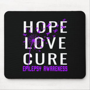 Alfombrilla De Ratón Hope Love Cure Epilepsy Awareness