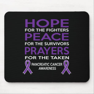 Alfombrilla De Ratón Hope Peace Prayers Pancreatic Cancer Awareness