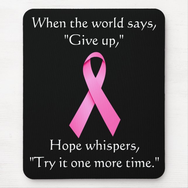 Alfombrilla De Ratón Hope Whispers Cancbon Ribsepad (Frente)