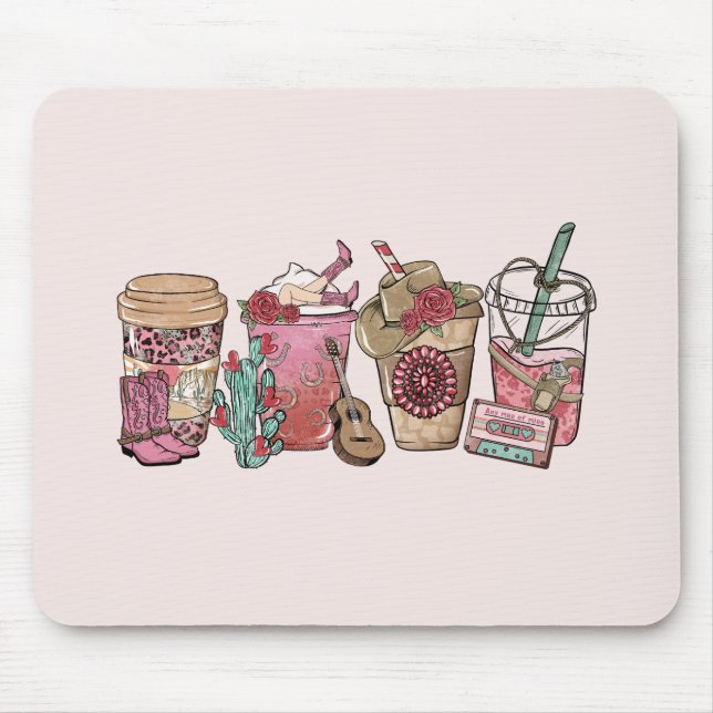 Alfombrilla De Ratón Hora del café de Cowboy (Frente)