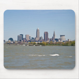 Alfombrilla De Ratón Horizonte amplio de Cleveland del tiro