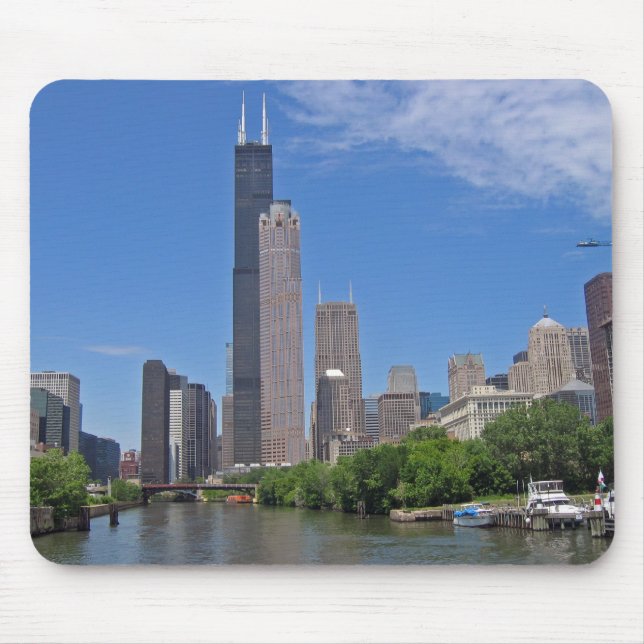 Alfombrilla De Ratón Horizonte de Chicago (Frente)