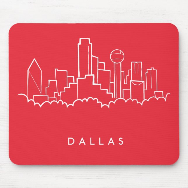 Alfombrilla De Ratón Horizonte de Dallas Tejas (Frente)