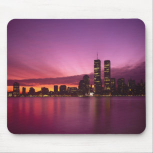 Alfombrilla De Ratón Horizonte de Manhattan y río Hudson, Nueva York,