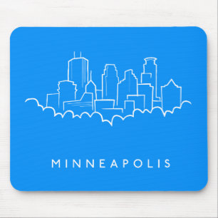 Alfombrilla De Ratón Horizonte de Minneapolis, Minnesota