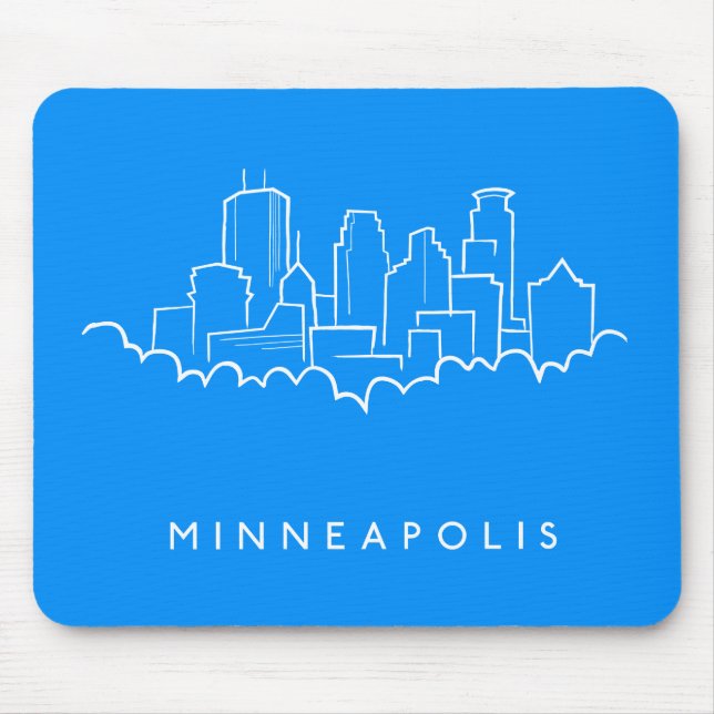 Alfombrilla De Ratón Horizonte de Minneapolis, Minnesota (Frente)